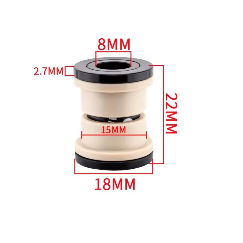 Docheía amortisér ID 8mm - OD 12mm - 22 24 32 44 50 52 54 68mm KROXNE - 1  