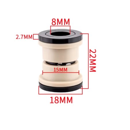 Puzdrá tlmičov ID 8 mm - OD 12 mm - 22 24 32 44 50 52 54 68 mm KROXNE - 1  