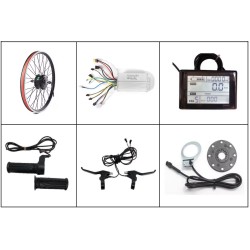 Kit de conversie biciclete electrice cu motor frontal 36v 500w 20, 26, 27.5, 28, 29", 700cc KROXNE - 2  