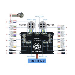 Controler ESC Flipsky FT85bd cu carcasă din aluminiu pentru skateboard electric, bicicletă, scuter sau motocicletă KROXNE - 6  