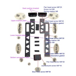 Säte för Dualtron Thunder, Ultra, Victor DT2 DT3 Achilleus Compact skoter Minimotors - 6  