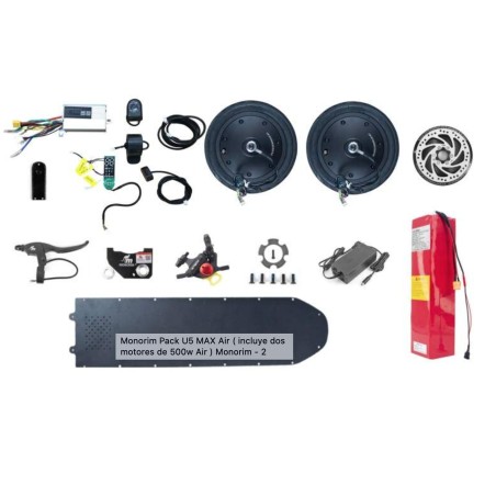 Monorim Pack U5 MAX Air (include due motori Air da 500w) Monorim - 1 Include due motori ad aria da 500 W con pneumatici tubeless