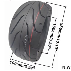 Pneu tubeless 100/55-6,5 pour Kaabo Wolf Warrior, Nami Burn-e, Dualtron Thunder 2 et Ultra  - 10 
Compatible avec les Kaabo Wolf