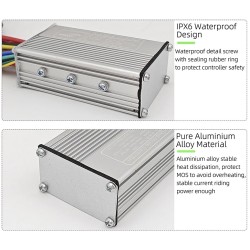 S866 Kontroller- og displaysett for elsykkel - 24v, 36v, 48v - 250w, 350w 500w 13a, 15a, 22a  - 10 Høypålitelig børsteløs kontro
