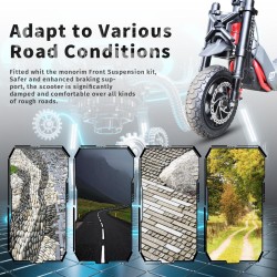 Predno okachvane Monorim MZ3 Plus Dual Air za Segway ZT3 povechen komfort  - 3  