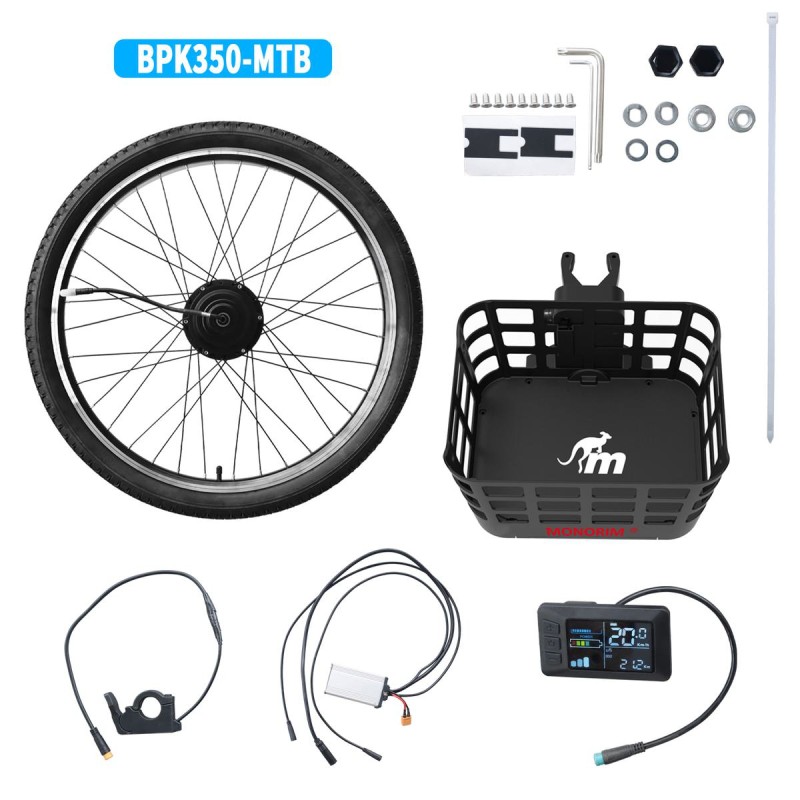 Monorim BPK350 konversijos komplektas motor 380w - baterija įtrauktas  - 1 Monorim BPK350 e-dviračio komplektas, 380W – Paverski
