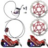 Kit completo freno idraulico Monorim EB01 a 4 pistoncini - leve, pinze, cavo e disco freno Monorim - 2 Kit completo freno idraul