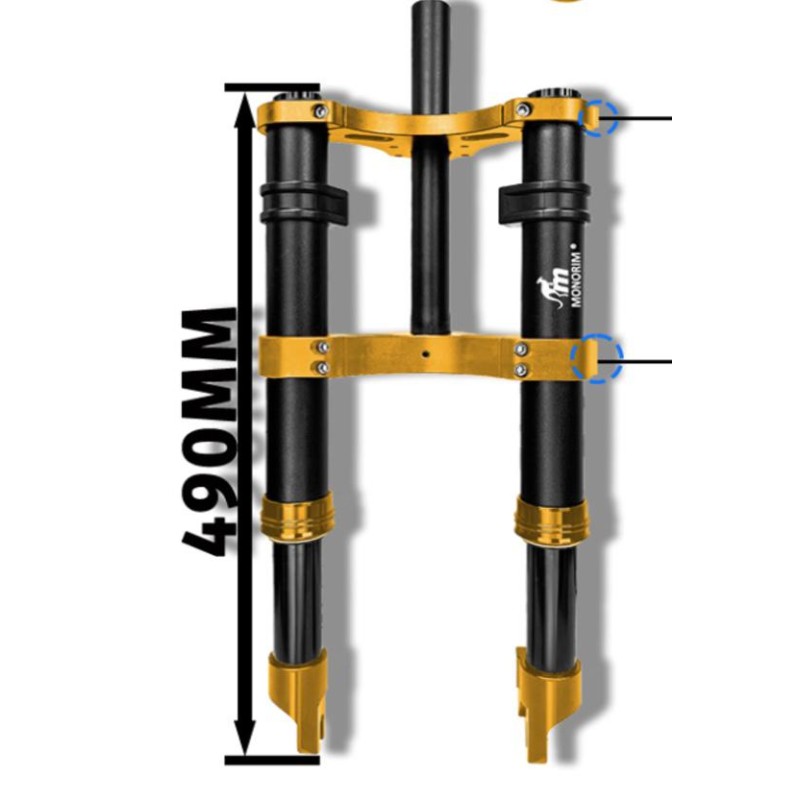 Monorim MD0 Air Hydraulic voorvorkvering 490mm x 165mm  - 6 
Compatibiliteit: voor compatibele Monorim MD0 voorvork-montage; con