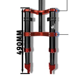 Suspensión delantera Monorim MD0 Dual Air Version 490mm x 165mm  - 2 
Compatibilidad: diseñada para montajes que requieren medid