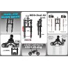 Suspensión delantera Monorim MD0 Dual Air Version 490mm x 165mm  - 13 
Compatibilidad: diseñada para montajes que requieren medi