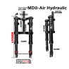 Predna amortizatsiya Monorim MD0 Air Hydraulic 490mm x 165mm  - 2 
Savmestimost: za savmestimi montazhi s predna vila Monorim MD