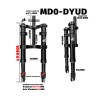 Suspensión delantera Monorim MD0-DYUD para eBike DYU - hidráulica y aire ajustable  - 5 
Compatibilidad: suspensión delantera Mo