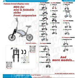 Monorim MD0-FiidoQ etujousitus  - 1 
Yhteensopivuus: Monorim MD0-FiidoQ etujousitus Fiido Q (Q1/Q1S) -malleihin ja yhteensopivii