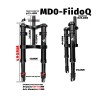 Suspension avant Monorim MD0-FiidoQ  - 8 
Compatibilite : suspension avant Monorim MD0-FiidoQ pour Fiido Q (Q1/Q1S) et mini e-bi