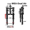 Suspension avant Monorim ME0 Dual Air 565mm x 165mm  - 7 
Compatibilite : suspension avant Monorim ME0 Dual Air 565mm x 165mm po