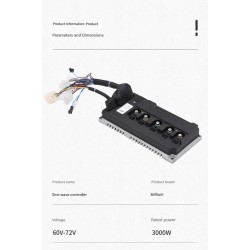 Sinusoidlaine elektrisoiduki kontroller 60V-72V 3000W 80A Monorim MC80A  - 7 Sinuslainega elektrisõiduki kontroller 60V–72V 3000
