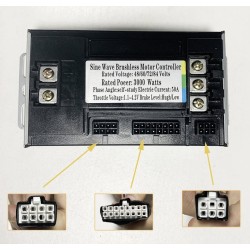 Sinusboelge brushless motorcontroller kit 48V 84V 50A 3000W med gasgreb og display  - 14 Produktliste

50A controller + 1 gashån