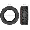 Pneu 85/65-6,5 todo-o-terreno para trotinete elétrico Navee N65, Kugoo G-Booster / G2 Pro ou similar  - 6 
Medida 85/65-6,5 comp