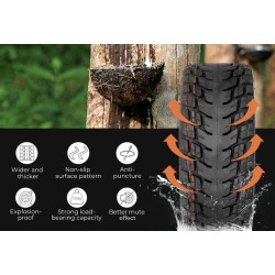 Pneu 85/65-6,5 todo-o-terreno para trotinete elétrico Navee N65, Kugoo G-Booster / G2 Pro ou similar  - 7 
Medida 85/65-6,5 comp