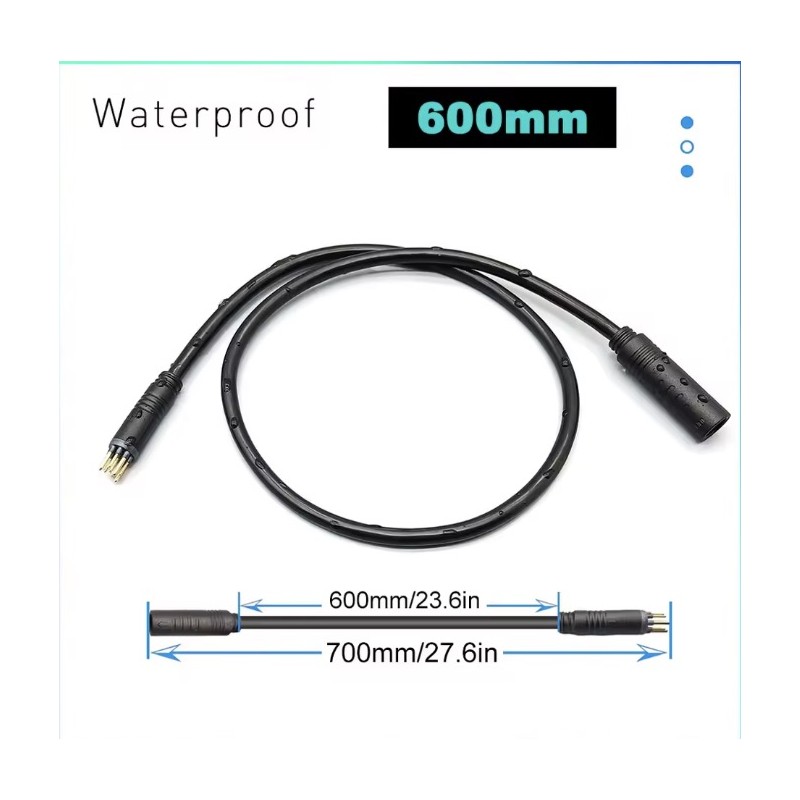 Kabel motora dlya elektrovelosypeda ta podovzhuvach z 9-pin konektorom  - 1 Kabel motora ta/abo podovzhuvach dlya elektrovelosyp