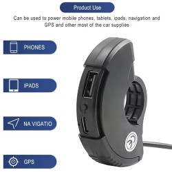 Port de incarcare USB si USB-C pentru ghidon trotineta electrica - XT30, XT60 si XT90  - 5 Compatibil cu ghidoane de trotinete e