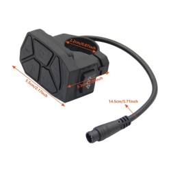 Commodo 7 en 1 marche, éclairage, clignotants et modes pour iScooter iX3, iX4, iX7 Pro, Smartgyro, Urban Glide ou similaire  - 1