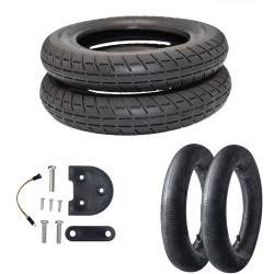 Xiaomi PRO must - punane - valge 10-tollised kaubamärgi rattakomplektid  - 2  