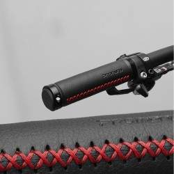 Braided leather handlebar grips with adjustable rings KROXNE - 7 Upgrade your cuffs to the braided leather model consisting of t