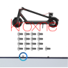 Vis de couvercle de batterie pour scooters électriques Xiaomi KROXNE - 2  