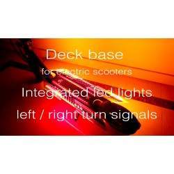 Monorim дек ALD WDL / база за електрически скутери с лед светлини и ляв / десен мигач Monorim - 3 Основа с LED светлини и ляво/д