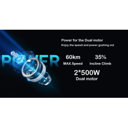 AWD 1000-W-Dual-Motor-Kit (zwei 500-W-Motoren) - Batterie und Elektronik enthalten Monorim - 1 Sie erhalten die doppelte Leistun