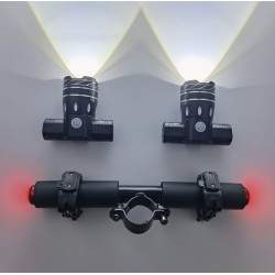 Kahekordne LED-valgustiba Xiaomi elektrilise rolleri jaoks koos 1200 mAh akuga  - 3 Kahekordne LED-valgustiba Xiaomi elektrilise