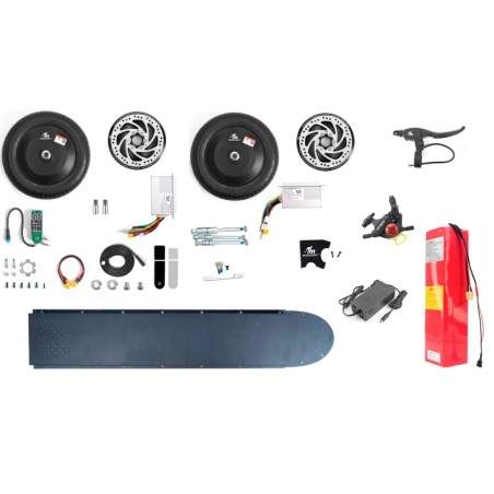 Monorim Dual52 Pro Ultra (obsahuje dva 500w motory) Monorim - 1 
Obsahuje baterii 14400 mAh s 60ah BMS
Nabíječka baterií 48V 3A
