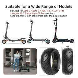 Vollreifen für Zero 8, Zero 9, Vsett 8, Vsett 9, Kugoo X1, Kirin G2 Pro 8,5x3 Elektroroller Kukirin - 2 Vollreifen für Zero 8, Z