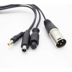 Cable conversor para cargador GX16 a DC5,5mm / DC8mm / XLR / GX12  - 2 Cable conversor para cargador GX16 a DC5,5mm / DC8mm / XL