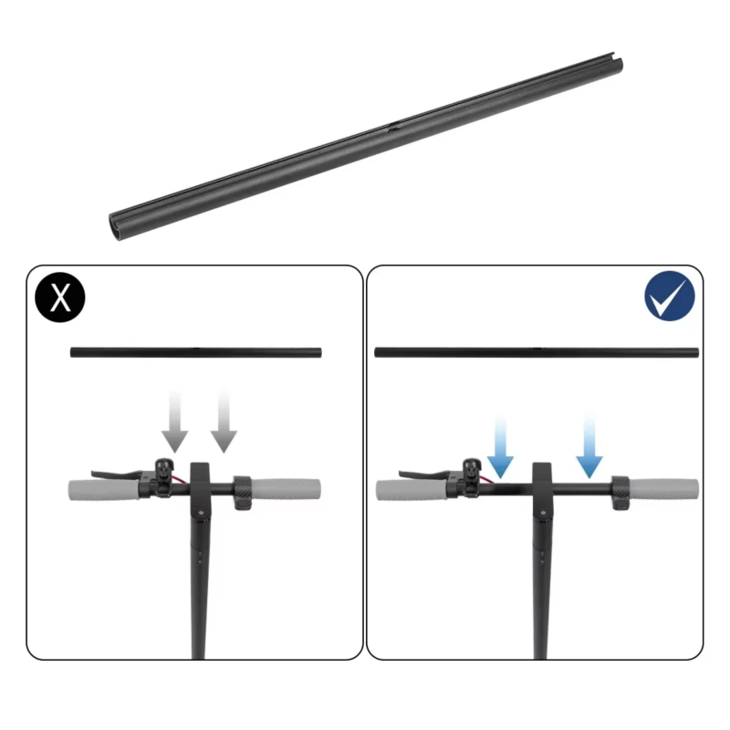 52cm prodloužená řídítka pro Xiaomi, Ninebot nebo podobné elektrické koloběžky.  - 2 52cm prodloužená řídítka pro Xiaomi, Ninebo