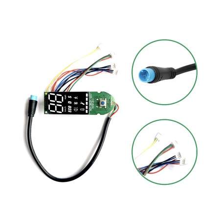 Panneau de commande - écran pour Ninebot Max G30 avec deux câbles indépendants pour levier de frein Segway - Ninebot - 3 Panneau