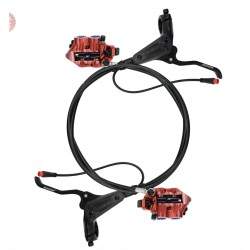 Komplett Monorim EB01 4-kolvs hydraulisk bromssats - spakar, bromsok, vajer och bromsskiva Monorim - 2 Komplett Monorim EB01 4-k