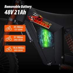 Monorim e-Moto Electric Wish007, 55 km/h, kinitíras 1500 W, bataría 21Ah, rythmizómeni ydravlikí anártisi Monorim - 7 Monorim e-