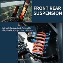 Monorim Wish007 electric e-Moto, 55 km/h, 1500 W motor, 21 Ah battery, adjustable hydraulic suspension Monorim - 9 Monorim Wish0