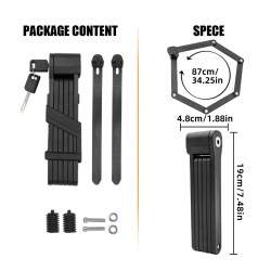 Ključavnica z zložljivim mehanizmom proti kraji iz visokokakovostnega materiala KROXNE - 2  