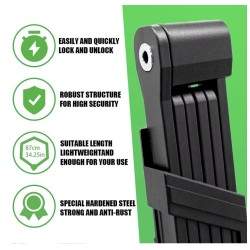 Zamok navisnyy z protyuhinnym mekhanizmom skladannya z vysokoyakisnoho materialu KROXNE - 3  