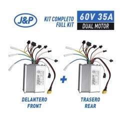 Kit de dos controladoras ( delantera y trasera ) para instalación de dos motores ( 60V 35A  JP ) KROXNE - 1  