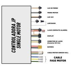 Controller voor elektrische scooter met één motor 60v 35a JP KROXNE - 2  