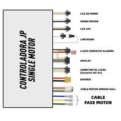 Vezérlő egymotoros elektromos robogóhoz 48v / 52v 35a JP KROXNE - 2  