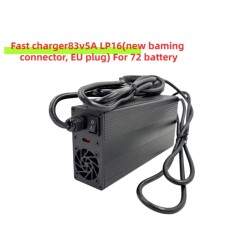 Cargador rápido 83V 5A LP-16 conector 3 pines para batería de 72V DUALTRON STORM Thunder3 Thunder2 Minimotors - 1  