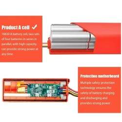 Xiaomi roboto dulkių siurblio pakaitinis akumuliatorius 14,4 V, skirtas Xiaomi Roborock S55 S60 S65 S50 S51 S5 MAX S6 Xiaomi - 3