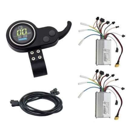 Kit di due controller con schermo e grilletto per installazione Dual Motor 48v / 52v 35A (JP) KROXNE - 3  