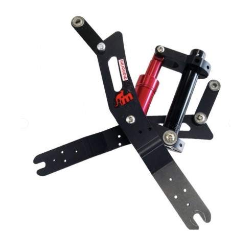 Versterkte structurele as voor Monorim-voorvering Monorim - 4 
Structurele as voor Monorim-ophanging met het gebied van de gelas