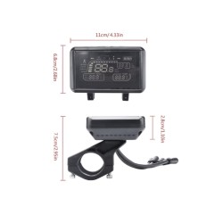 Skjerm eller kontrollpanel for Zwheel, ZRino SE, ZRino Duo Max, iScooter iX3, iScooter, iX4  eller lignende scooter  - 9 Skjerm 